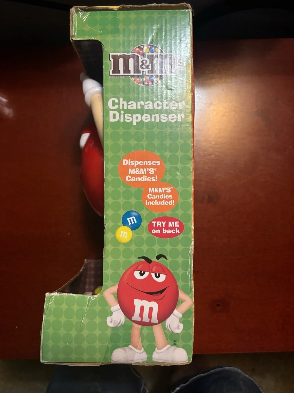 M&M'S Red Character Candy Dispenser with White Accents